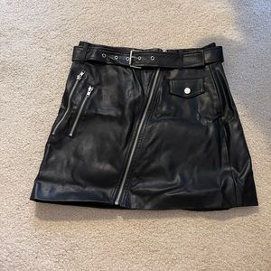 Leather skirt